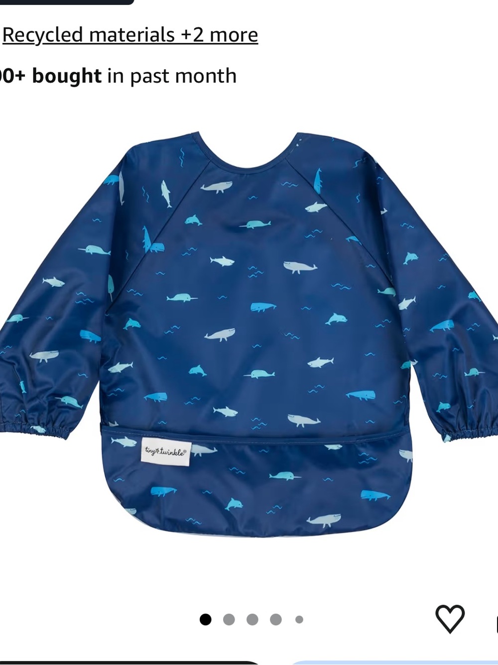 Tiny Twinkle Long-Sleeve Kids Bib